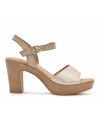 Eva Frutos 5869 Premium Leather μπεζ Χρυσό 