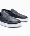 GIACOMO CARLO BY880 Premium Leather Loafer Navy