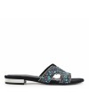 Gianna Kazakou Mules Monterey W3181.8232.SA2.P Μαύρο-Τυρκουάζ