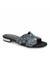 Gianna Kazakou Mules Monterey W3181.8232.SA2.P Μαύρο-Τυρκουάζ