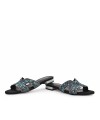 Gianna Kazakou Mules Monterey W3181.8232.SA2.P Μαύρο-Τυρκουάζ