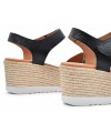 OH ! MY SANDALS 5023-9804 Leather μαύρο