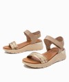 OH ! MY SANDALS 5189-11956 Leather Taupe