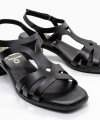 OH ! MY SANDALS Πέδιλο 5615-13416 Premium Leather Black