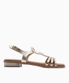 OH ! MY SANDALS 5874-16856 Premium Leather Champagne
