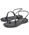 RAGAZZA Γυναικεία Σανδάλια 01028 Leather μαύρο