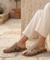 RAGAZZA Σανδάλια 01049 Leather suede Μπέζ