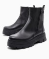 RAGAZZA Γυναικεία Μποτάκια 0259 leather μαύρο