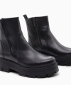 RAGAZZA Γυναικεία Μποτάκια 0259 leather μαύρο