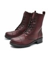 RAGAZZA Γυναικεία Μποτάκια 0266 leather μπορντό