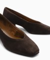 RAGAZZA γόβες 041 Leather Suede Brown