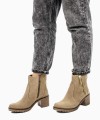 RAGAZZA Γυναικεία Μποτάκια 0578 Leather Μπεζ