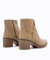 RAGAZZA Γυναικεία Μποτάκια 0578 Leather Μπεζ