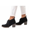 RAGAZZA Γυναικεία Μποτάκια 0580 Suede μαύρο
