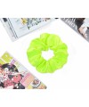 Scrunchies Λαστιχάκια μαλλιά σατέν 246-35 Fluo κίτρινο