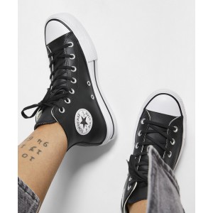 CONVERSE Chuck Taylor All Star Lift Platform Leather 561675C Black