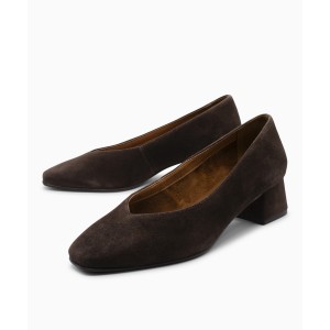 RAGAZZA γόβες 041 Leather Suede Brown
