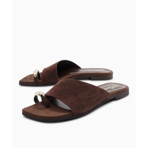 SANTE Σανδάλια 26-284-50 Premium Leather suede Espresso
