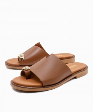RAGAZZA Σανδάλια 01040 Premium Leather ταμπά