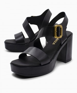 RAGAZZA Γυναικεία Πέδιλα 0840 Leather μαύρο