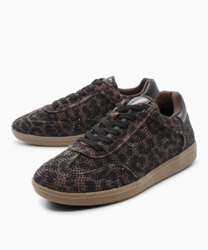SEVEN X101A61921Y6 619 Sneaker Brown Leopard Strass