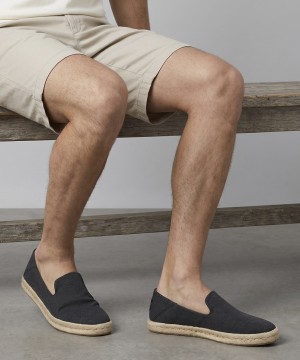 TOMS 10019869 Santiago Black Cotton Canvas